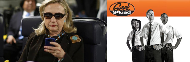 Hillary Hires Geek Squad To Secure Email Servers